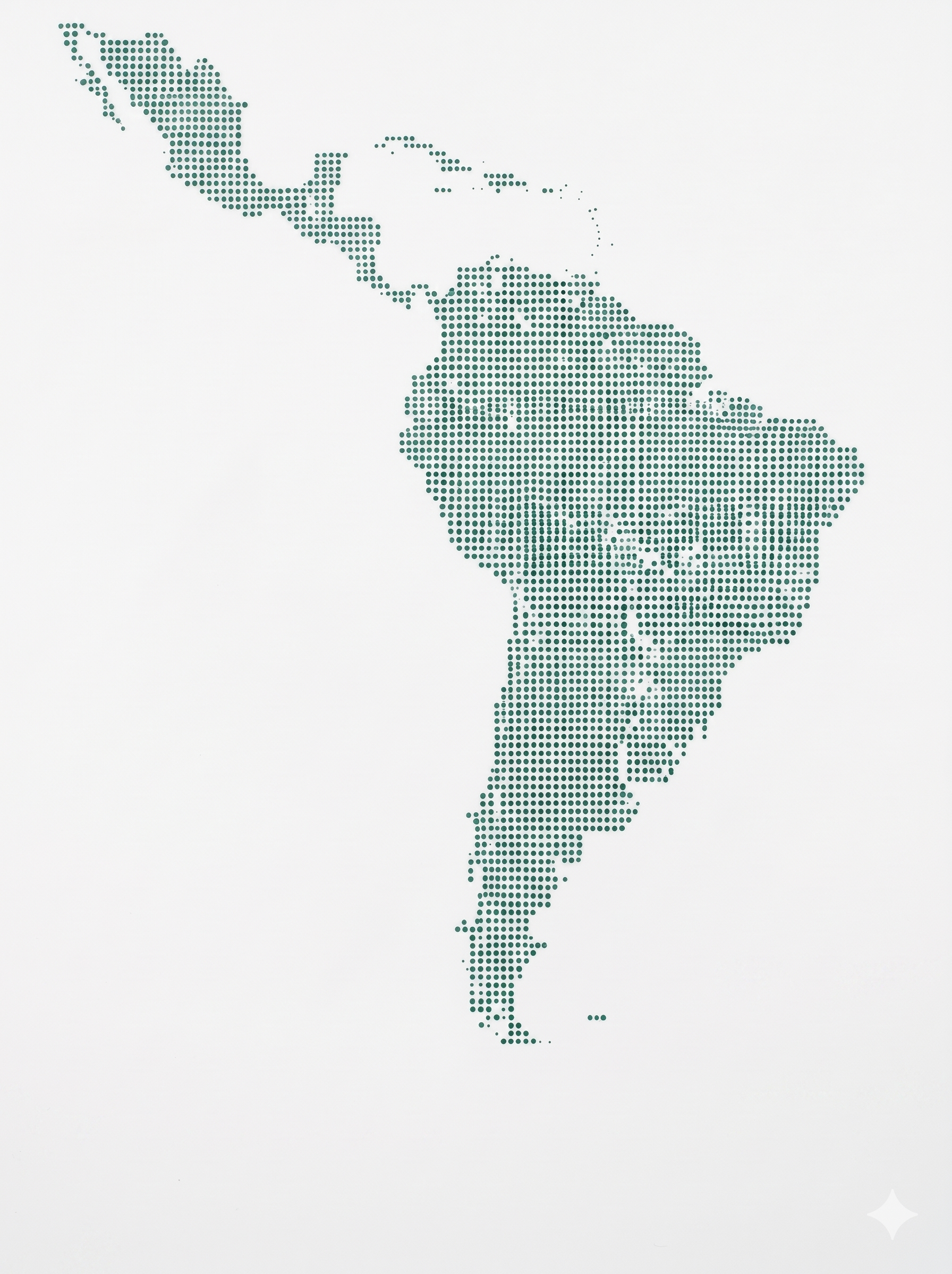 Mapa de América Latina — alcance regional B&S